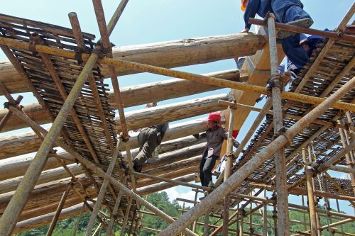 泰顺文兴桥修复工程进入搭建桥架阶段 预计11月底全面完成-浙江新闻-浙江在线