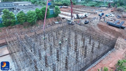 战酷暑!通山县凤凰山水厂改扩建工程项目建设如火如荼